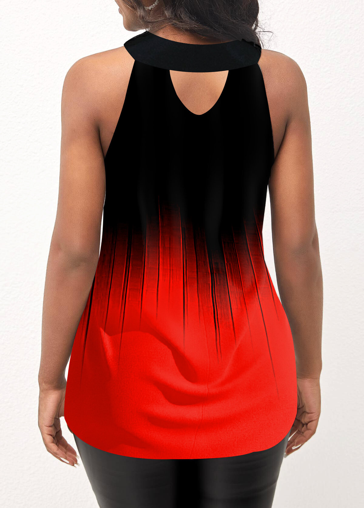 Pre-Order!
                            Red Ombre Cross Front Tank Top