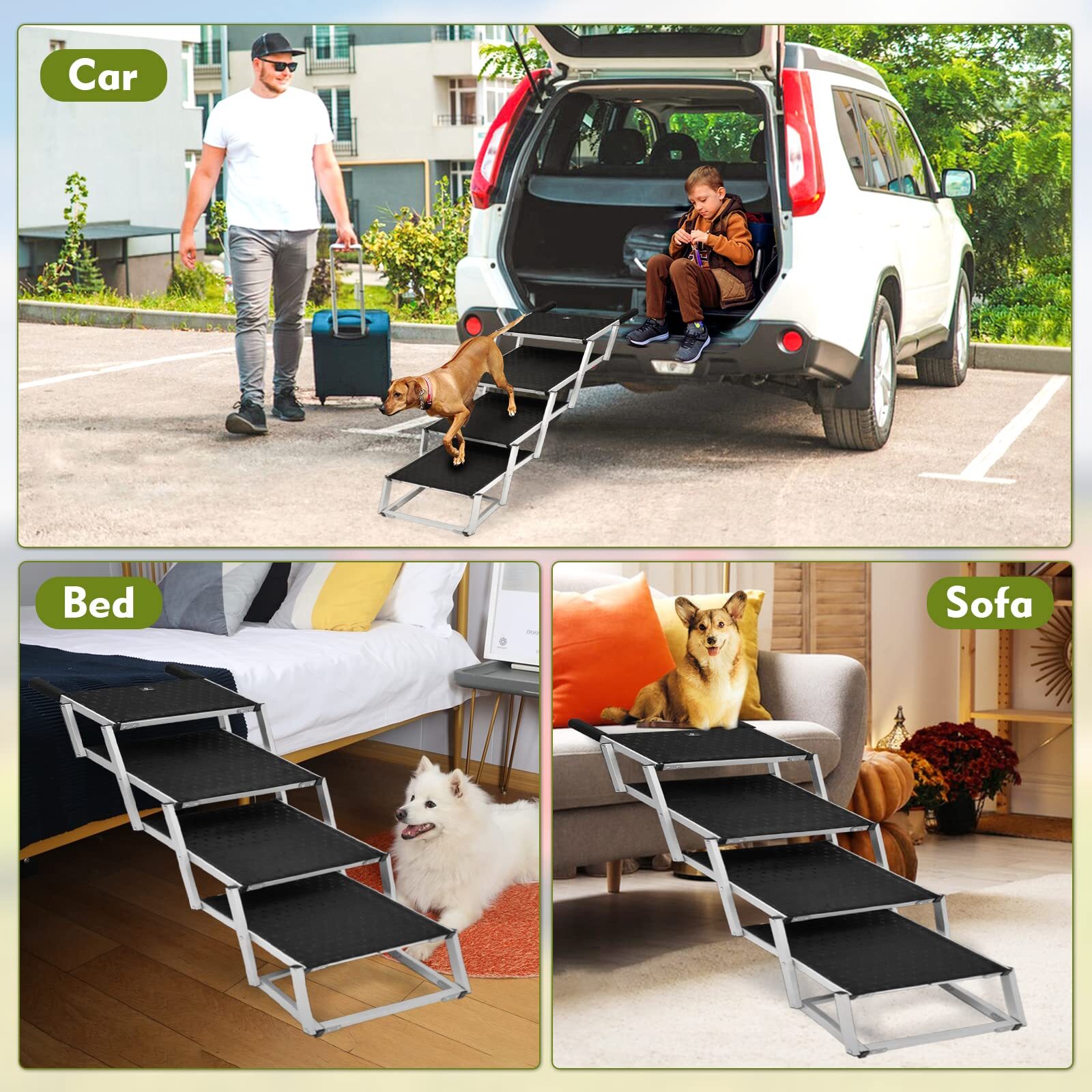😎MAKE IT EASIER FOR YOUR DOG TO GET IN THE CAR(Buy 2 Free Shipping)⭐⭐⭐⭐⭐