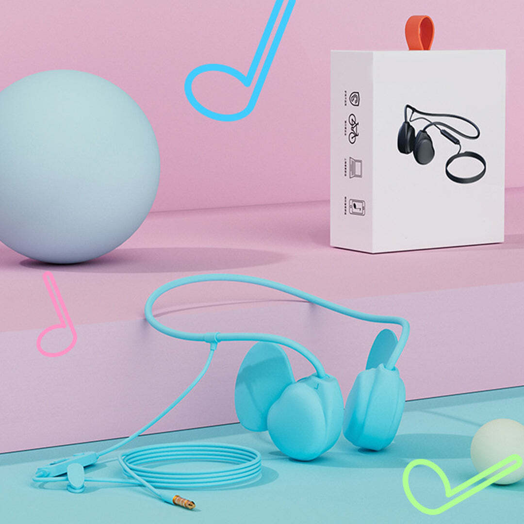 Kids Open-Ear Bone Conduction with Mic, for Online Learning and Workouts