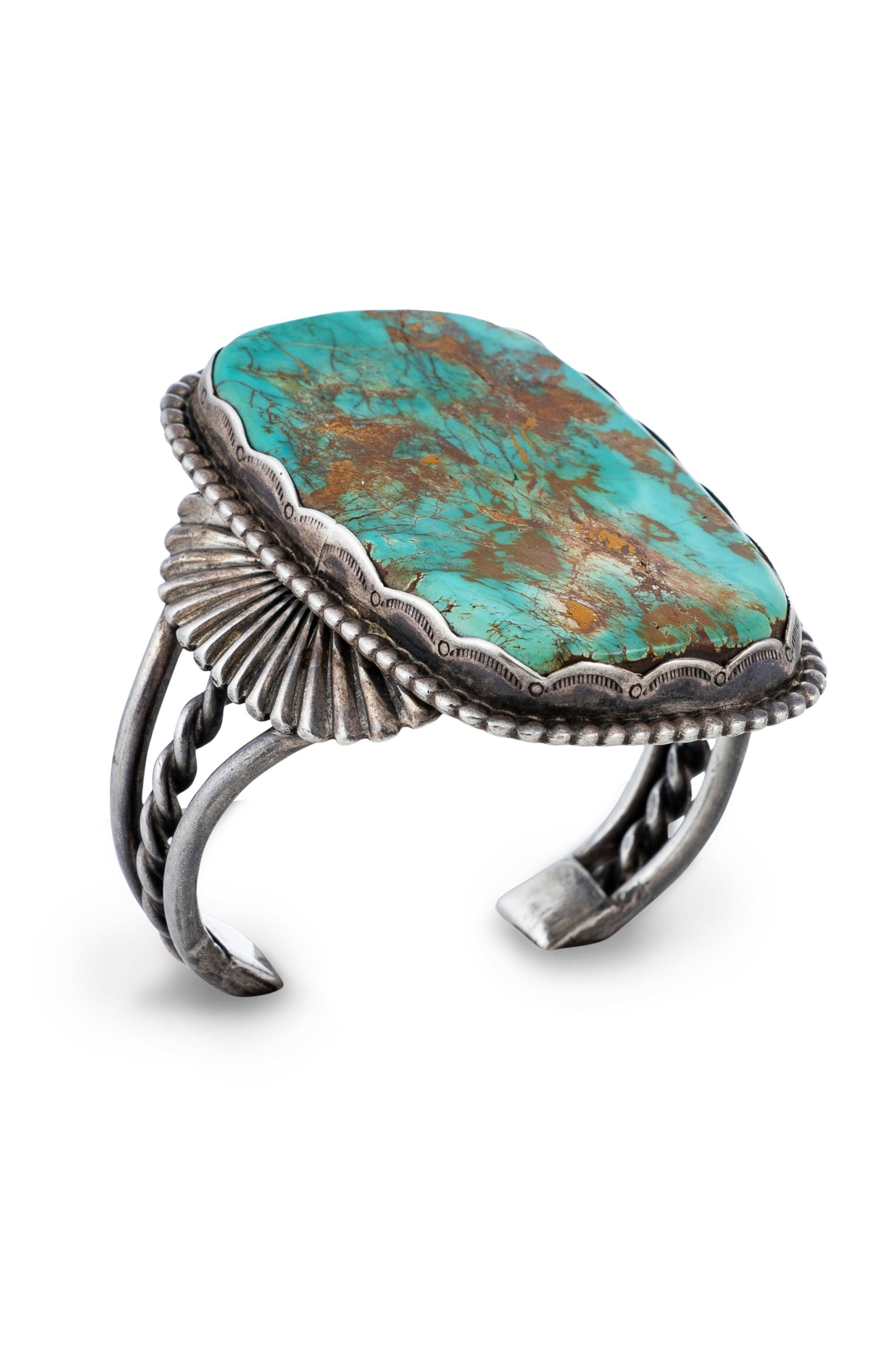 Cuff, Turquoise, Vintage, King Ranch Estate, 2677
