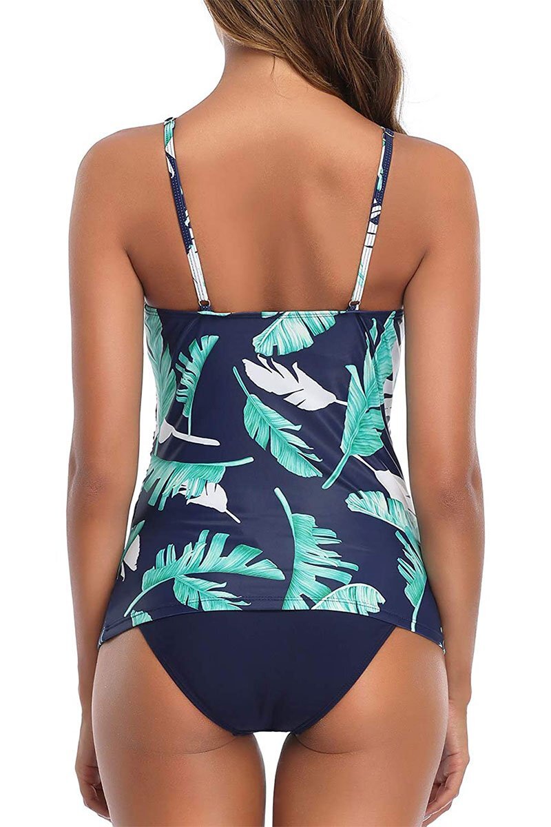 Stylish women Tankini Two-Piece High Necked Swimsuit