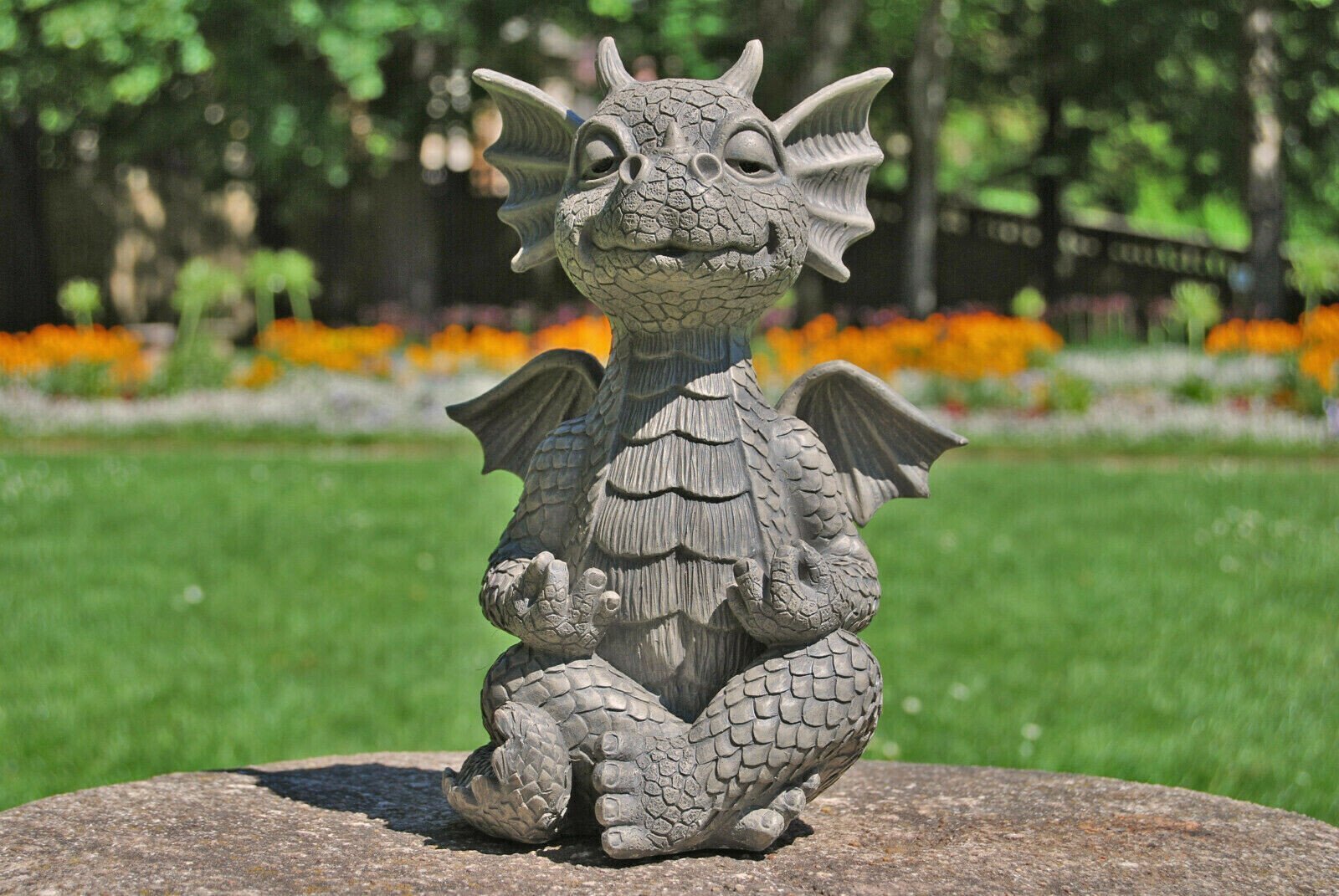 MystiCalls Garden Dragon Meditated  Statue Collecting