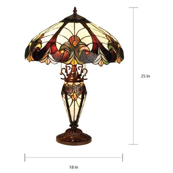Vintage 2+1-light Table Lamp