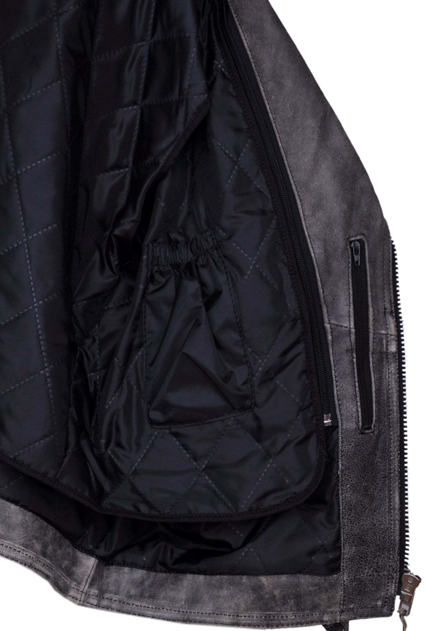 Marlon Brando Mens Stonewash Distressed Vintage Leather Jacket
