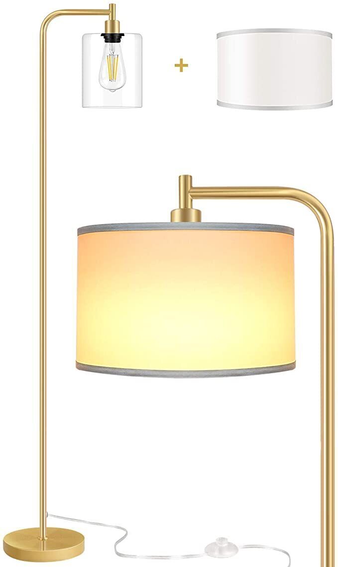 Floor Lamp with 2 Lamp Shades