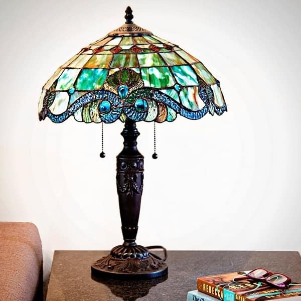 20-inch Stained Glass Lamp - 14