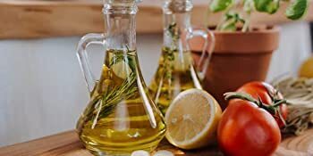 4 Pcs Glass Oil and Vinegar Cruets Decanters