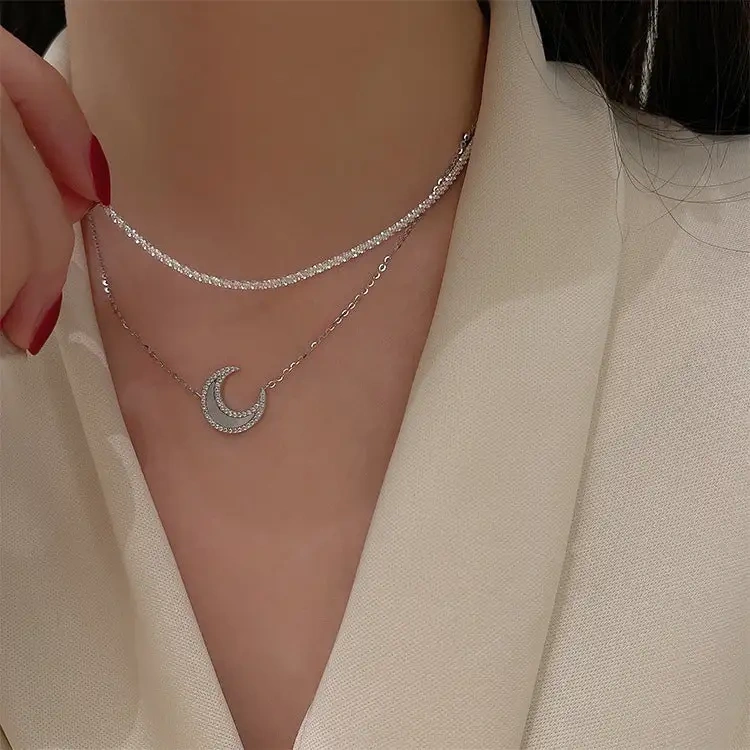 Moon Diamond Necklace