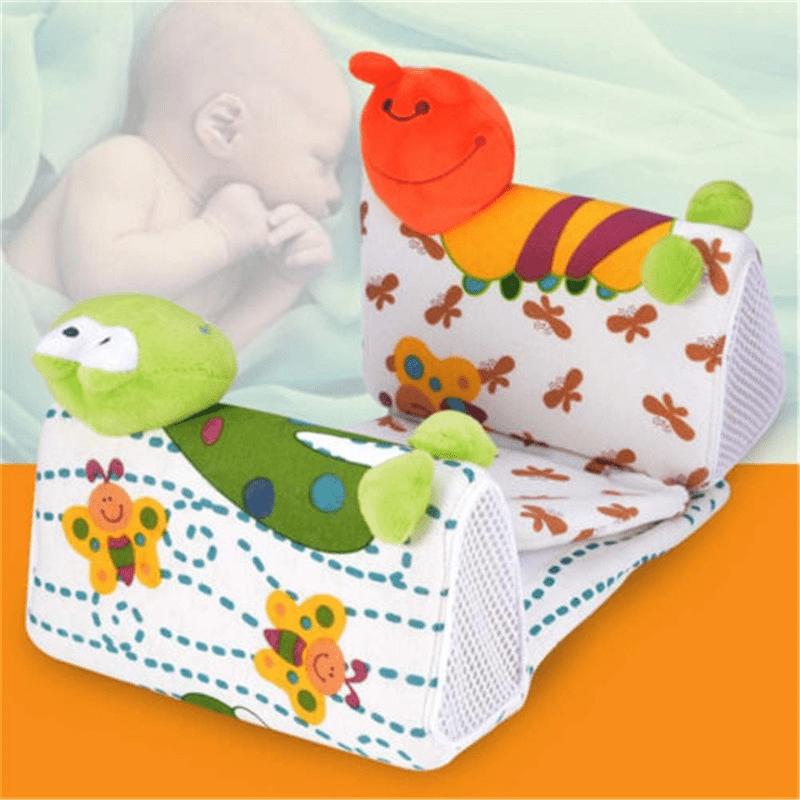 Baby Infant Newborn Anti Roll Pillow Sleep Positioner Prevent Flat Head Cushion
