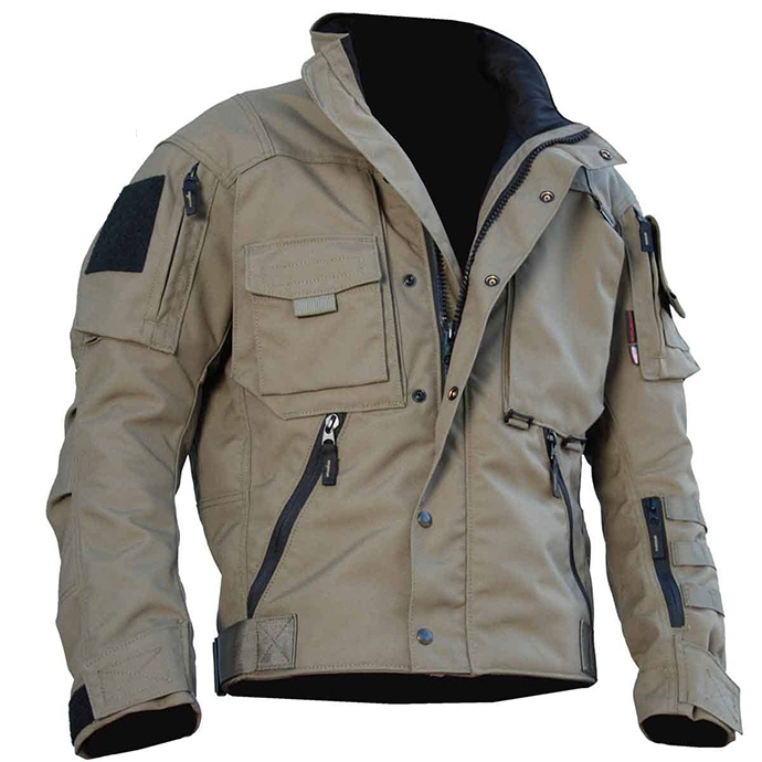 Mens Tactical Waterproof Windproof Zipper Pockets Hard Shell Jacket