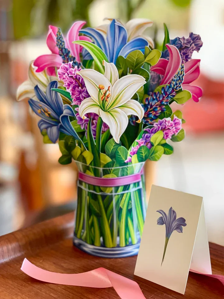 Pop Up Flower Bouquet Greeting Card