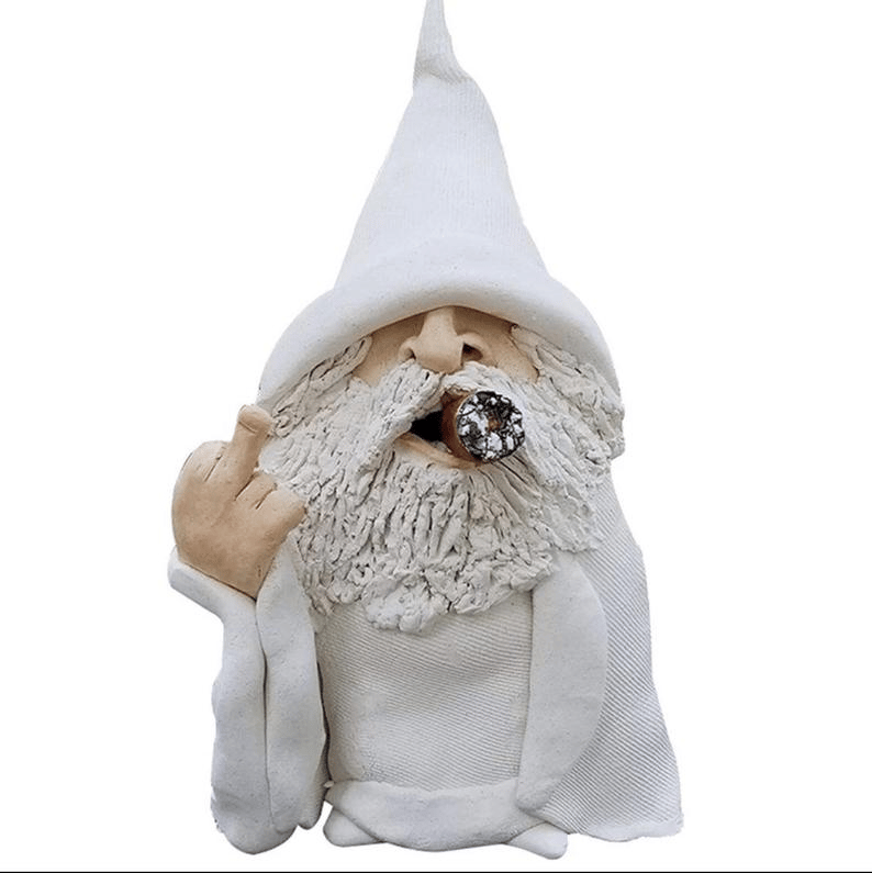 Scornful Wizard Gnome Statue
