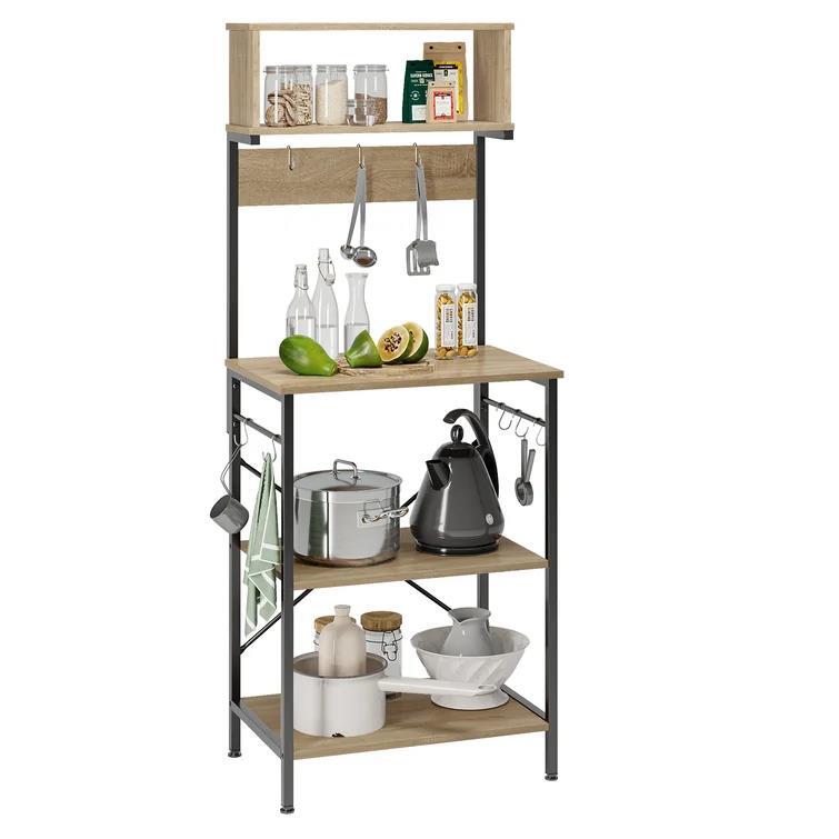 23.62'' Steel Standard Baker's Rack with Microwave Compatibility