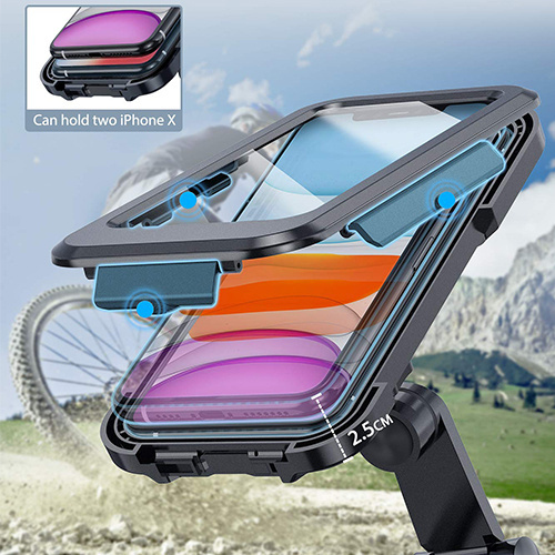 2021 Adjustable Waterproof Motorcycle Bicycle Phone Holder