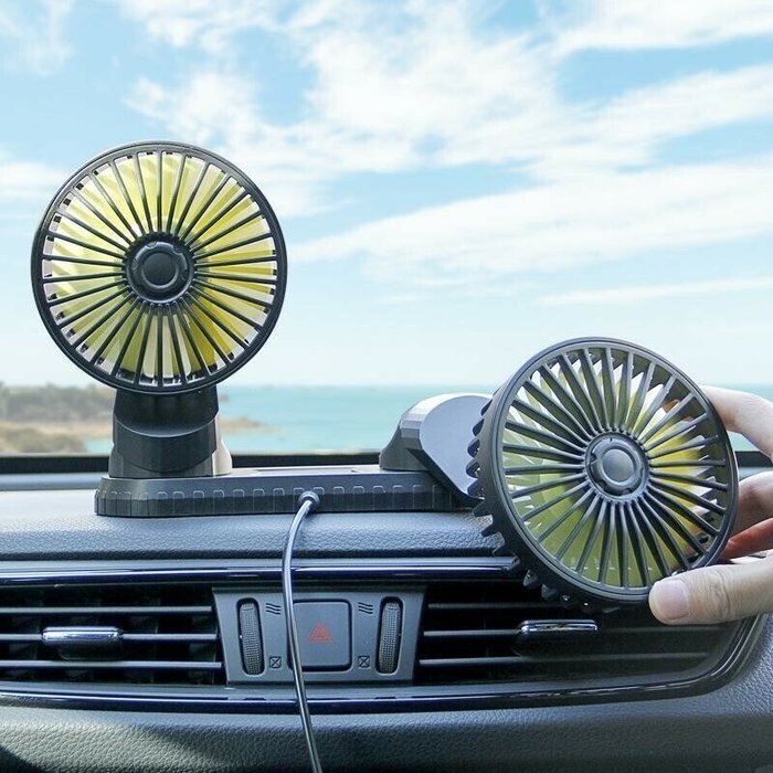 Double Cooling Car Fan  (BUY 2 FREE SHIPPING)