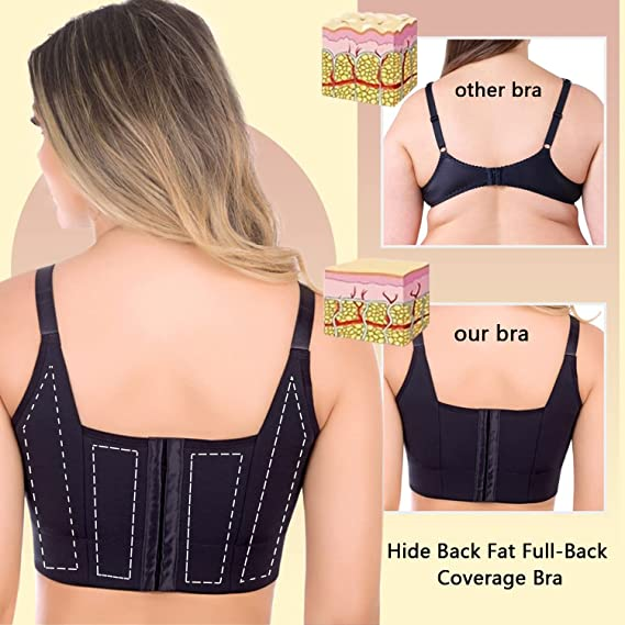 🔥BUY 1 GET 1 FREE(Add 2 Pcs To Cart)🔥Women's Deep Cup Bra Hide Back Fat Full Back Coverage Push Up Bra With Shapewear Incorporated