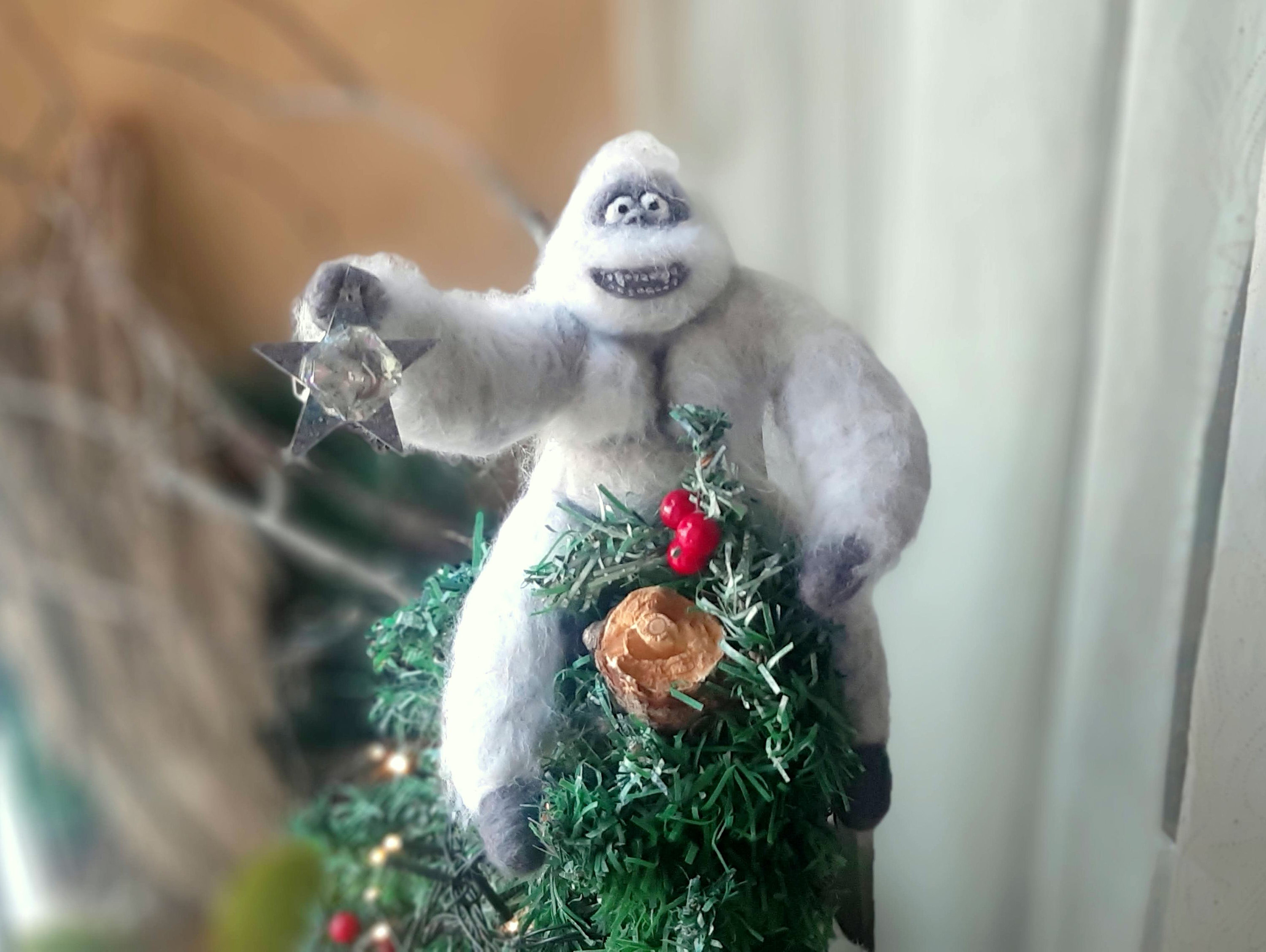 Christmas Tree Topper 🎄Abominable Snowman⛄