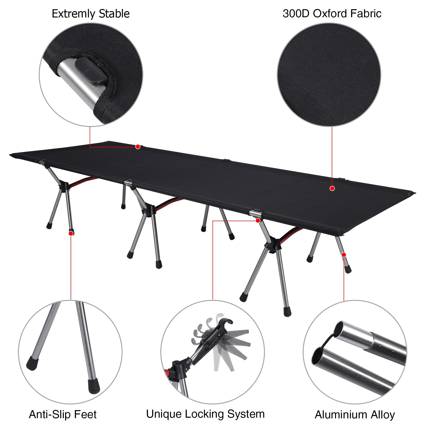 Portable Lightweight Folding  Camping Cot ,Bed