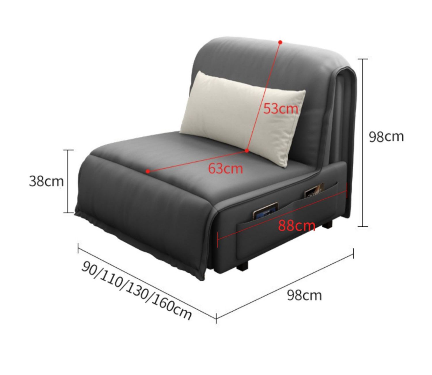 💥Last Day $29.98🔥Foldable Electric Sofa Bed