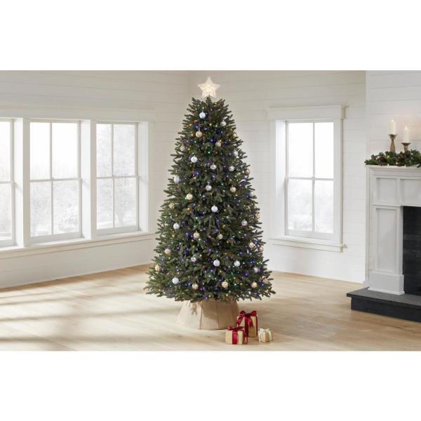 7.5 ft Jackson Noble Fir LED Pre-Lit Artificial Christmas Tree with 1200 Color Changing Micro Dot Lights