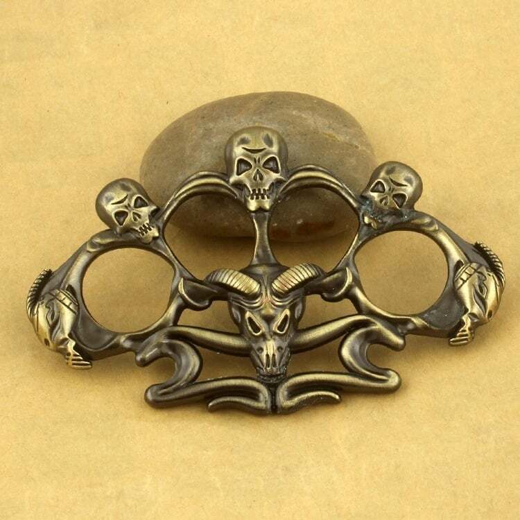 Cannibal Corpse Skull Brass Knuckles Paperweight