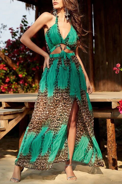 Holiday Ladies Leopard Dress