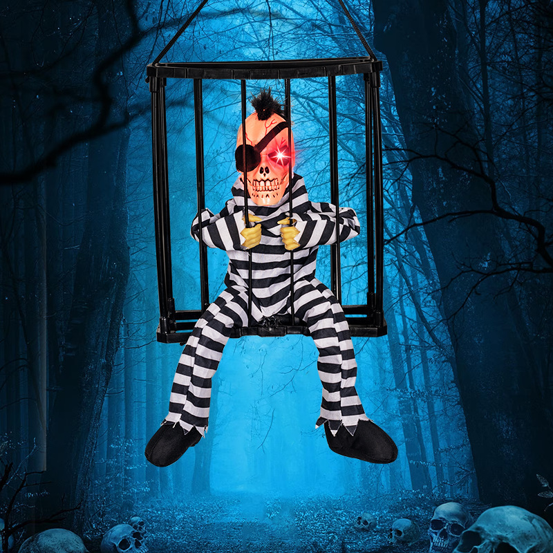 Halloween Skeleton Cage Prisoner