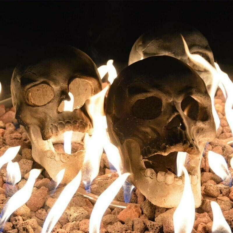 e??￥Halloween Flash Sale-Terrifying Human Skull Fire Pit(Buy 5 FREE 3)