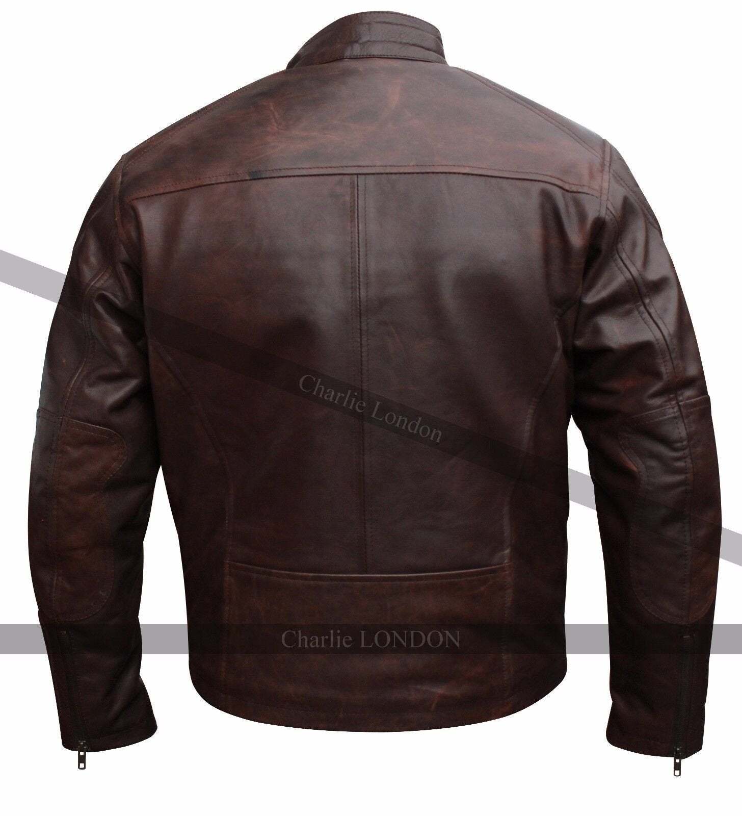 Kirk Motorcycle Star Trek Vintage Brown Leather Jacket