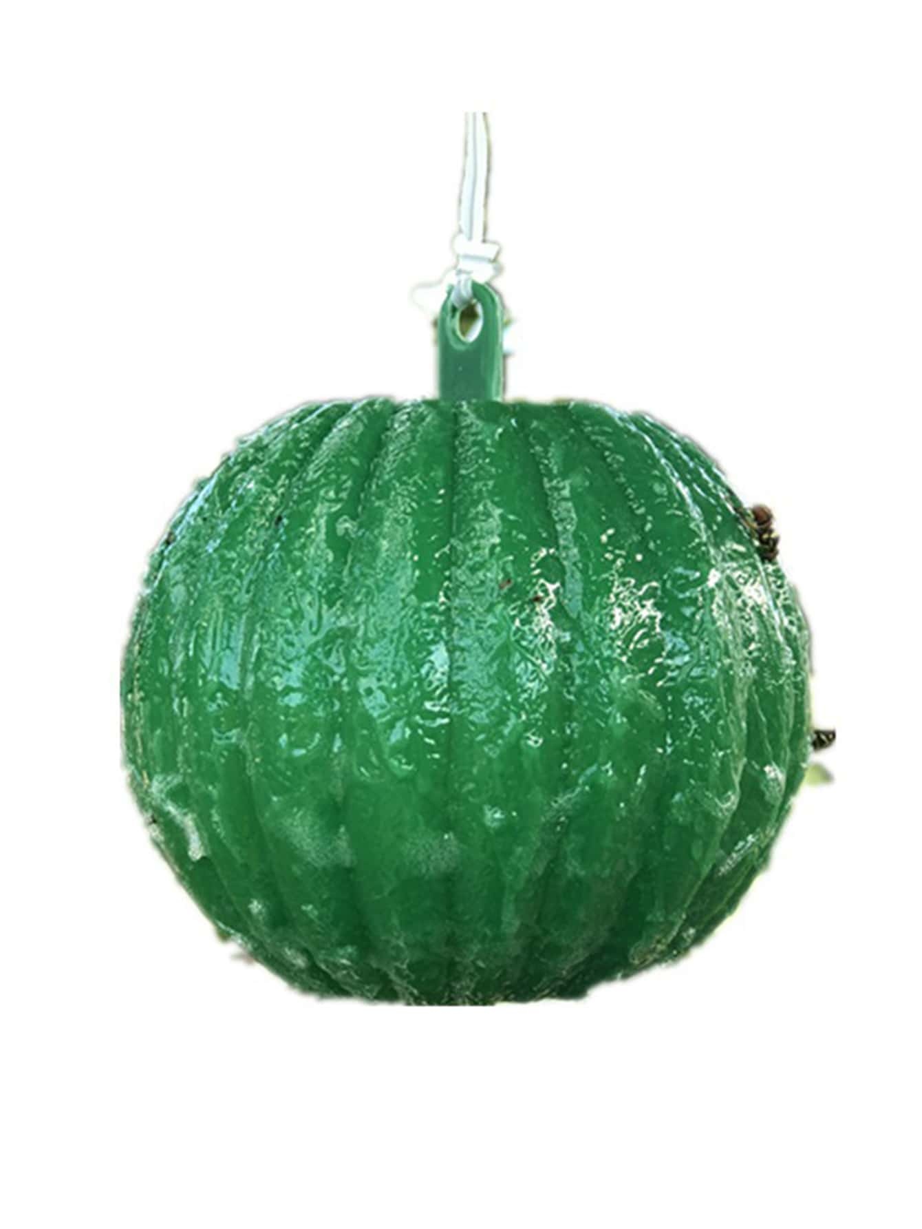 1pc Pumpkin Shape Sticky Fly Trap Ball, Orange Creative Plant Protector, For Outdoor