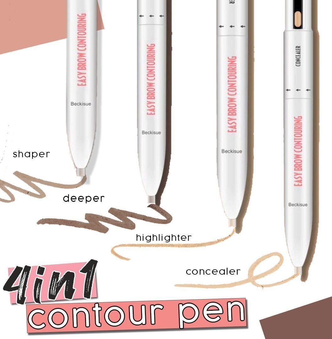 ✨Summer Hot Sale 50% OFF - 4-in-1 Brow Contour & Highlight Pen（Buy 2 Get 1 Free）