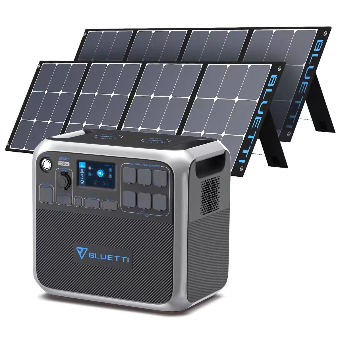 🔥🔥bluetti Poweroak Ac200p Solar Portable Power Station 2000w 2000w