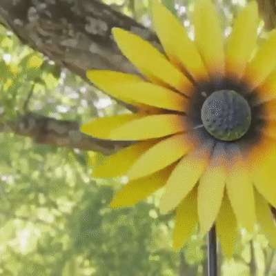 Sunflower windmill-for Decoration Outside Yard Garden Lawn