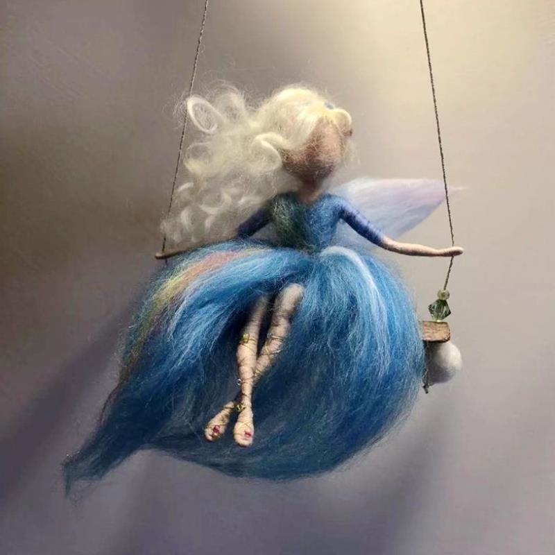 ✨ Fairy DIY Wool Needle Felt (Wool Felt Craft Stamp Set Needle Felt Gift Craft Kit)