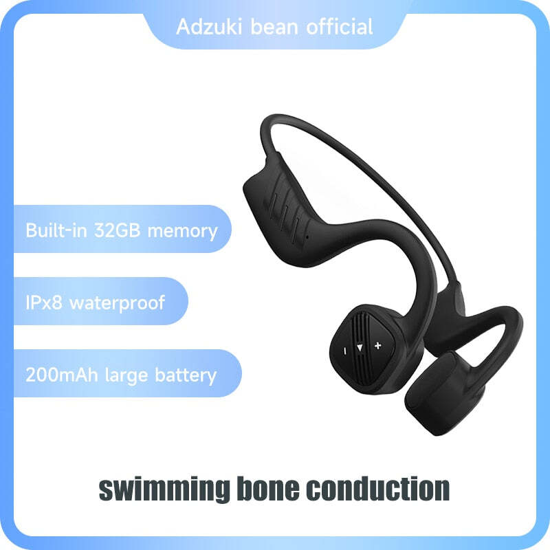 IPX8 Waterproof Swimming Headphones Built-in 32GB MP3 Player