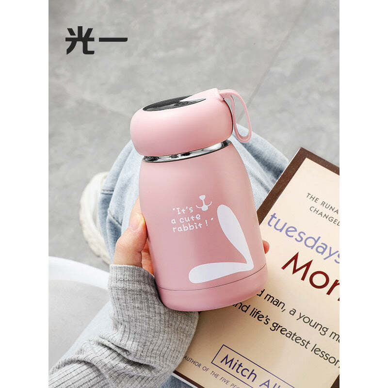 Insulation cup female cute water cup small portable students high -face value smart net red mini mini girl cup