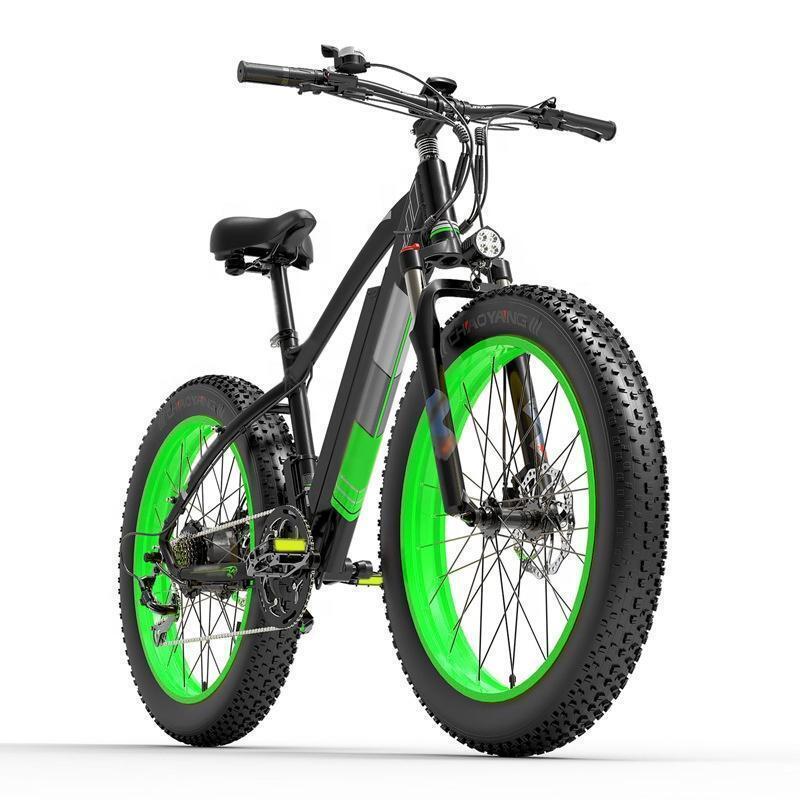26 Inch 48V 1000W electric mountain bike 4.0 fat tire electric bike