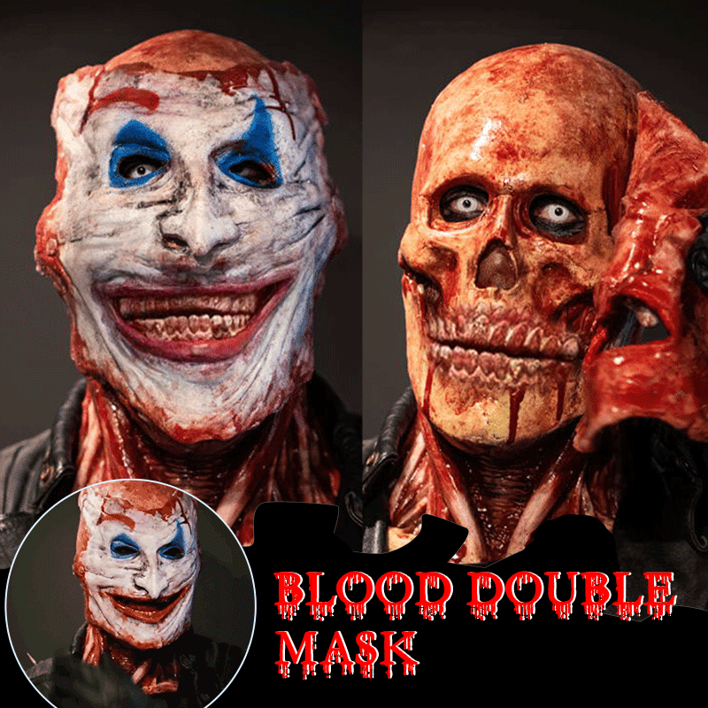 2022 Halloween Double Layer Gory Horror Mask