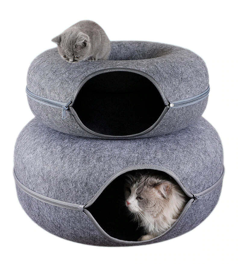 Hide-and-seek tunnel cat bed 2.0