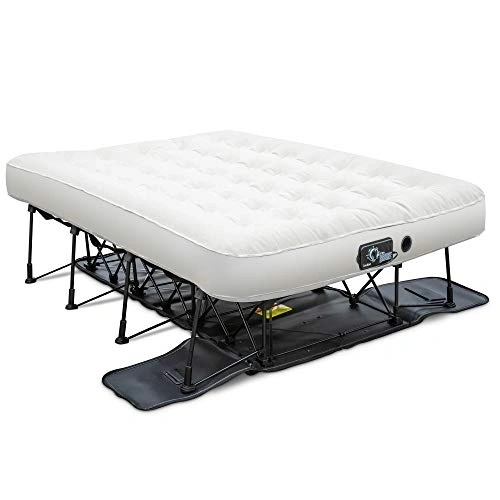 [$32.16 Today Only ](Full Or King Size) Air Mattress with Frame & Rolling Case
