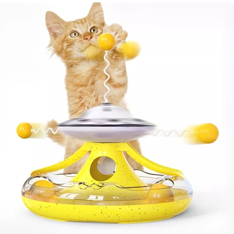 SPACE CAT - TREATS DISPENSER AND BALL TOY