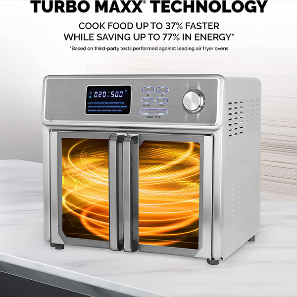 Digital Air Fryer Oven, 10-in-1 Countertop Toaster Oven