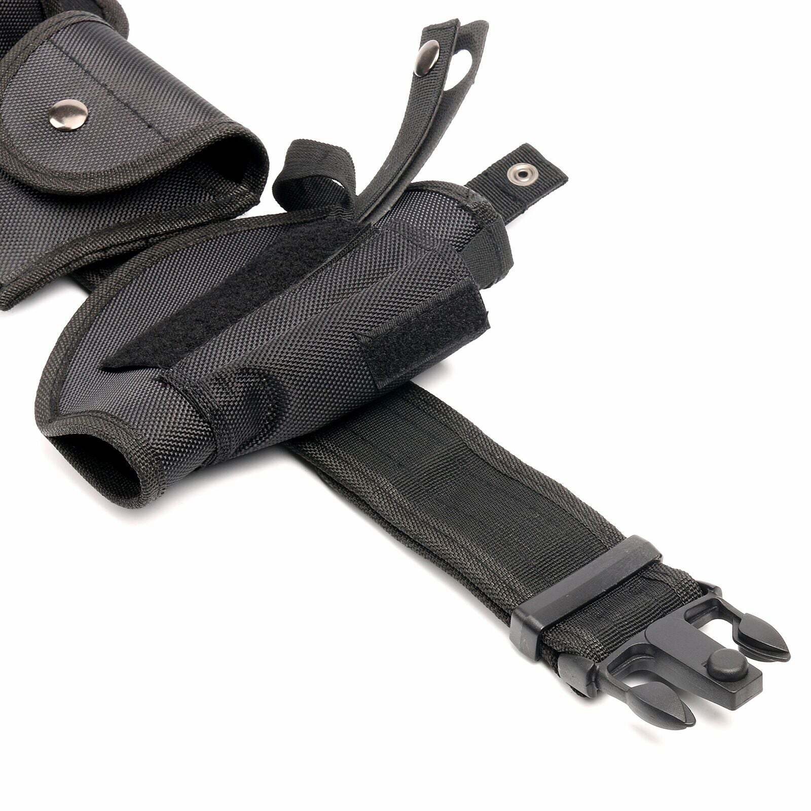 Black Tactical Duty Belt with Modular Equipment