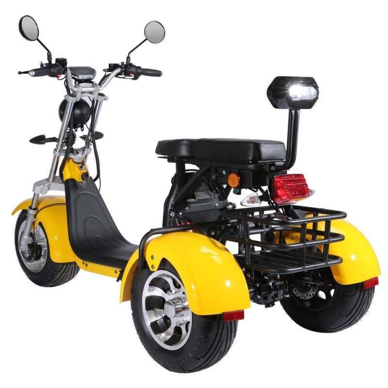 💥Last Day🔥3 Wheels Adult Electric Scooter Electric Motorcycle With Passenger Seat