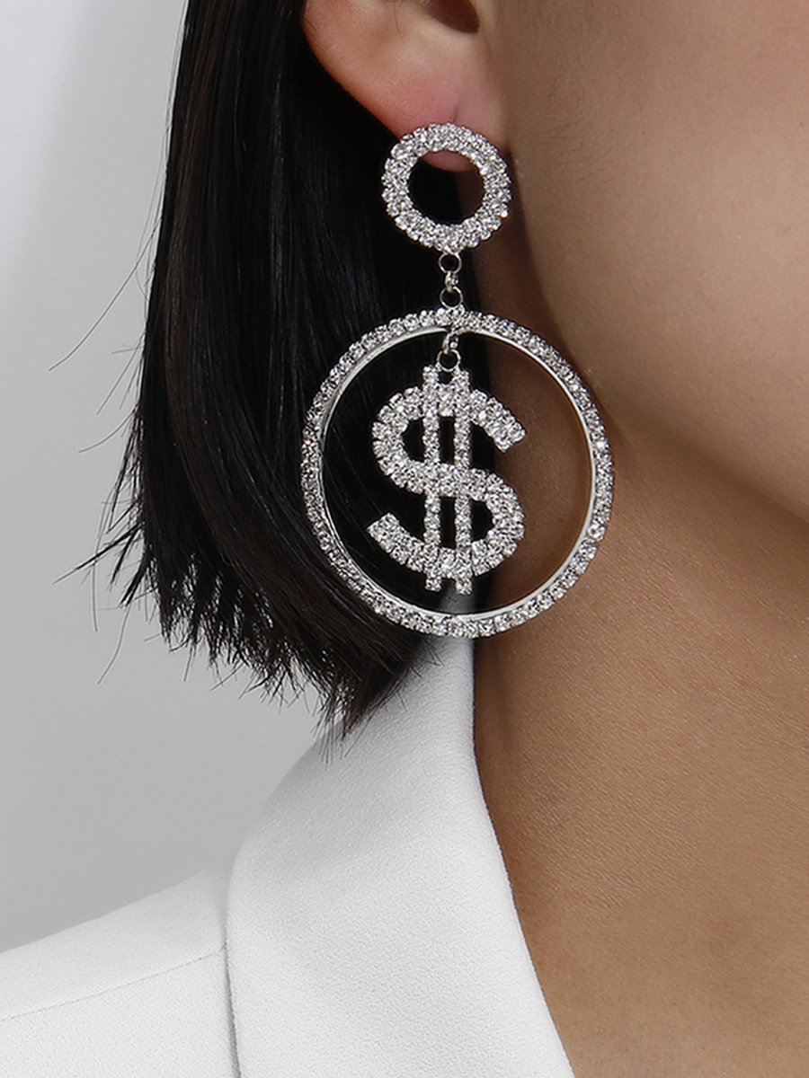 Fashionable Dollar Earrings