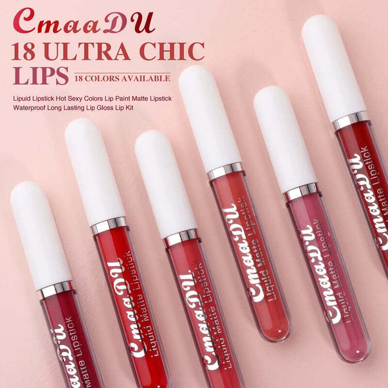 18 Color Waterproof Long Lasting Moist Lip Gloss Plumper Liquid Lipstick