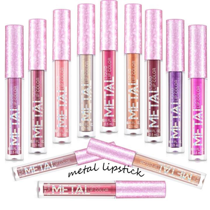 Glitter Metallic Liquid Lipstick Waterproof