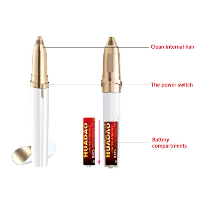 Wireless LED Eyebrow Timmer
