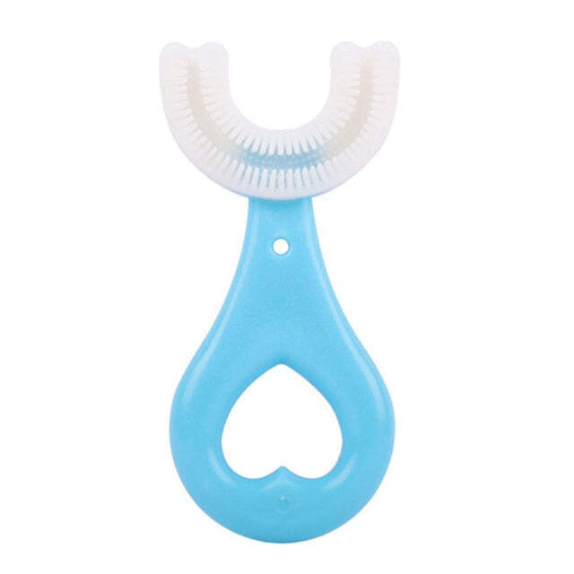 U-Shape Infant Toothbrush with Silicone Handle