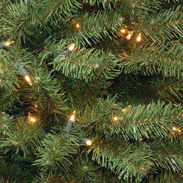 6.5 ft. North Valley Spruce Pencil Slim Artificial Christmas Tree with Clear Lights